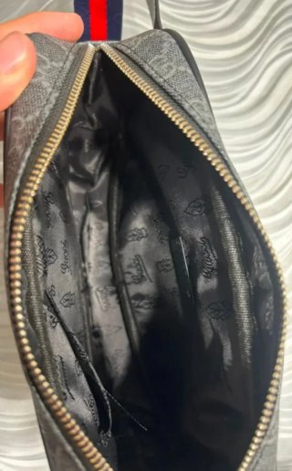 Borsa a spalla nera Gucci