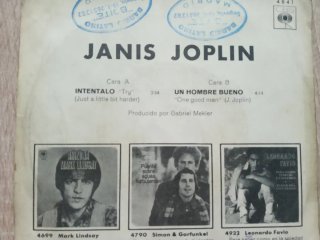 Single Janis Joplin - Try / One Good Man