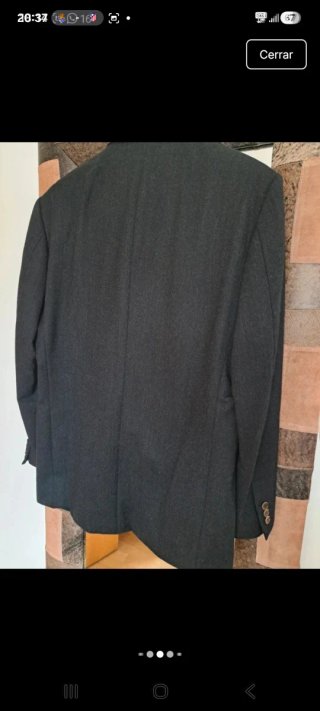 Traje lana cashemere gris marengo