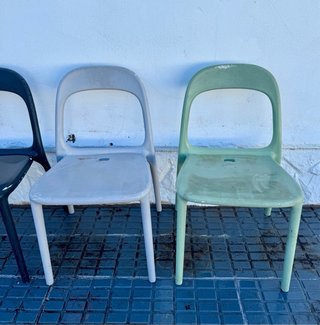 Sillas resina ikea modelo urban.