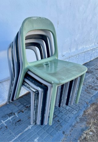 Sillas resina ikea modelo urban.