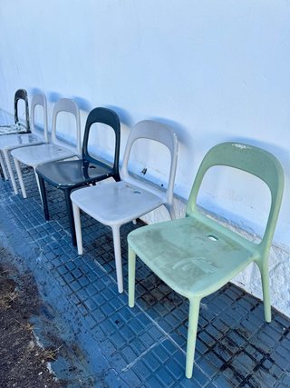 Sillas resina ikea modelo urban.