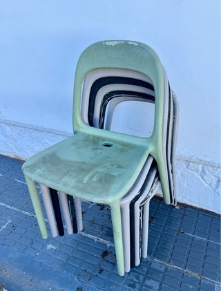 Sillas resina ikea modelo urban.