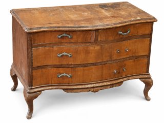 Cómoda de madera con 4 cajones