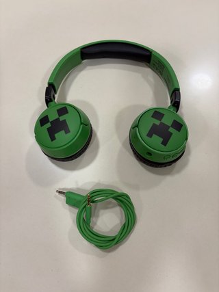 Auriculares Minecraft Creeper Verdes