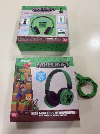 Auriculares Minecraft Creeper Verdes