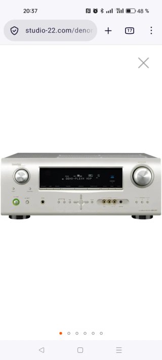 Amplificador Denon AVR 1610 Plateado