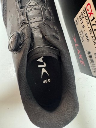 NUEVAS Zapatillas Lake CX177 Talla 45 Negras