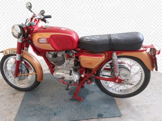 Ducati 250 Clásica Roja y Dorada