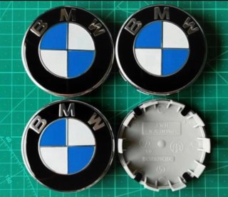 4x Tampas de Cubo BMW Série 1 Série 3 68mm