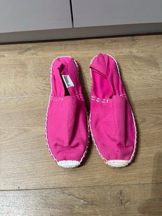 Alpargatas rosas talla 40