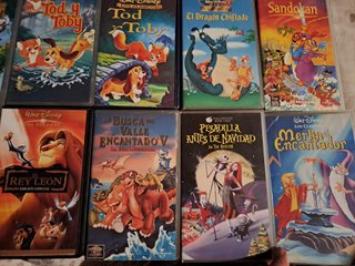 Películas VHS cintas DISNEY colección SPAIN inglés
