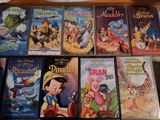 Películas VHS cintas DISNEY colección SPAIN inglés