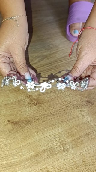 Tiara hecha a mano