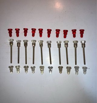 30 Tornillos de plástico variados de SEAT clásicos