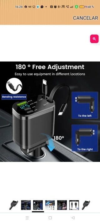 Cargador Coche 5 en 1 USB PD