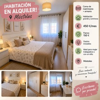 Se alquila habitación en Móstoles