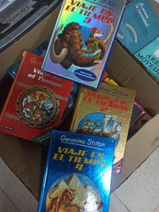 Lote libros viaje en el tiempo, Gerónimo Stilton