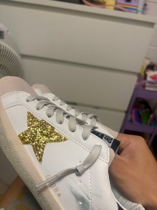 Golden Goose Zapatillas Blanco y Dorado