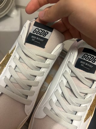 Golden Goose Zapatillas Blanco y Dorado