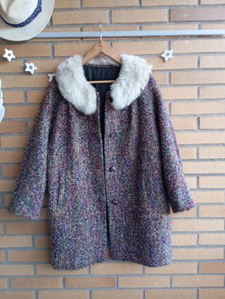 Abrigo Lana Vintage Multicolor