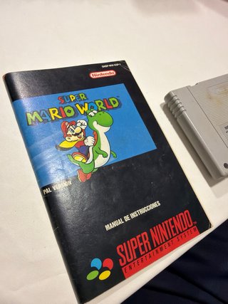 Super Mario World SNES (Manuale e Cartuccia)