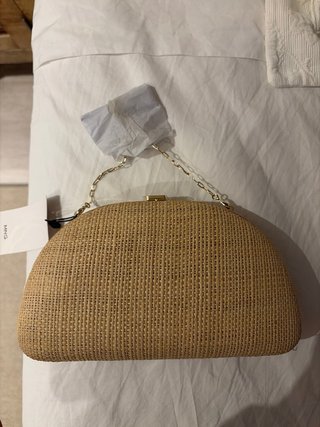 Bolso fiesta rafia Mango