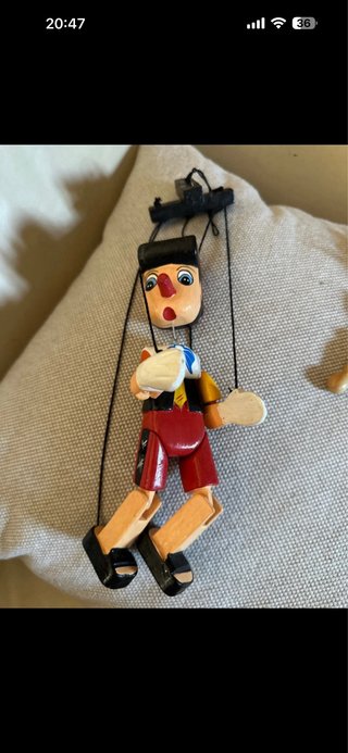 Pinocho marioneta madera decoración