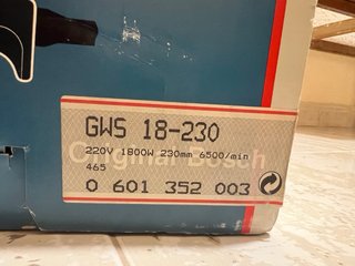 Radial Bosch GWS 18-230