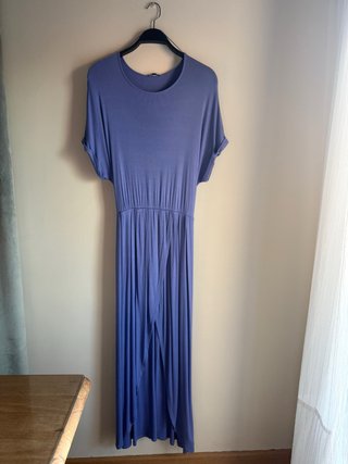 Vestido largo azul talla xl