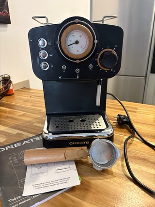 Cafetera CREATE Thera Retro Negra