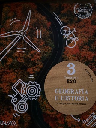 Libros texto 3 ESO Geografía e Historia Cantabria