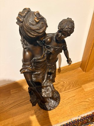 Escultura Bronce Moreau 2 Hermanas 78cm
