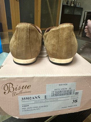 Bailarinas Bissue Marrones Talla 38