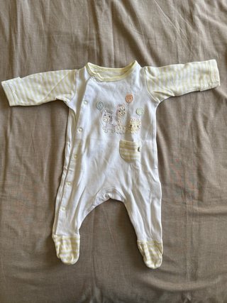 Confezione da 5 pigiami per neonati, taglie varie 0-12m