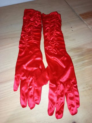 Set di travestimento/ballo: Gonna con volant + Guanti
