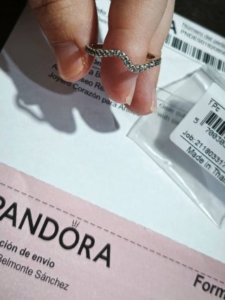 Anillo Pandora Ola/Onda Plata