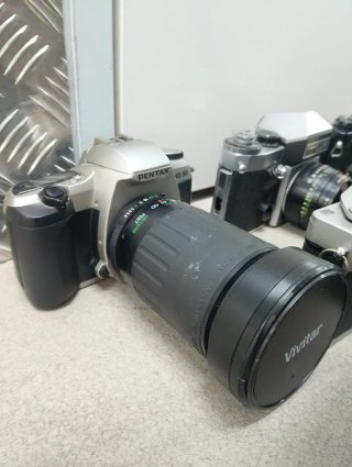Lote 7 cámaras analógicas reflex