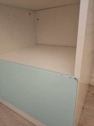 Cama alta Småstad Ikea blanca