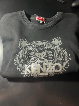 Sudadera Kenzo Negra y Plata