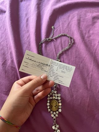 Collana Vintage Cameo Argento
