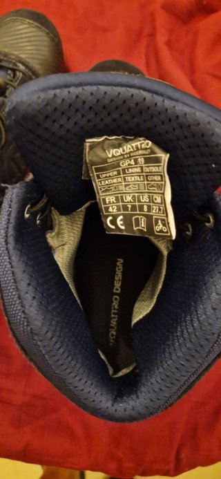 Botas de moto VQUATTRO QUATTRO negras/azules