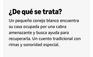 Libro niños el pequeño conejo blanco