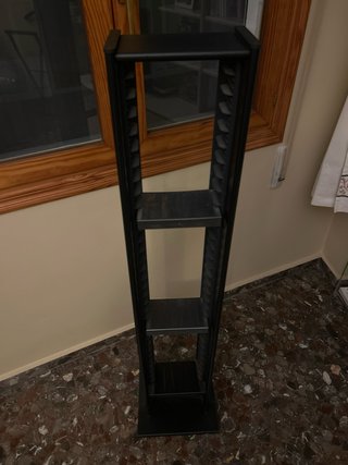 Estantería Metálica Negra para VHS