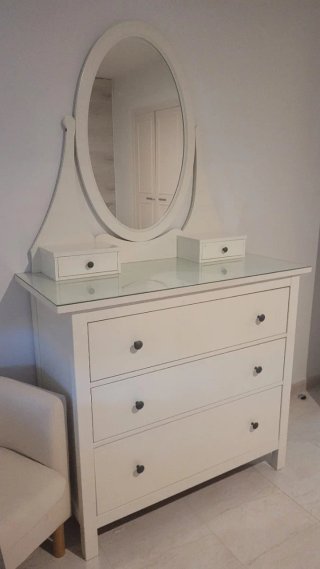 Tocador IKEA Hemnes Blanco con Espejo