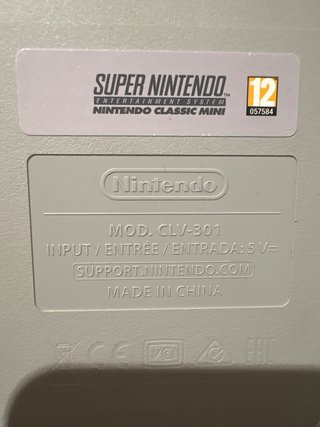 Super Nintendo Mini Classic Gris