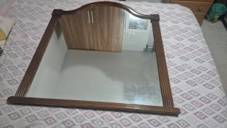Espejo vintage madera y cristal