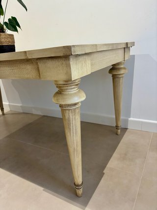 Mesa Comedor Madera Beige Extensible