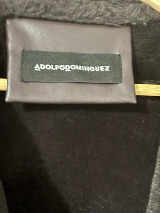 Abrigo Adolfo Dominguez Marrón Forro Borreguito