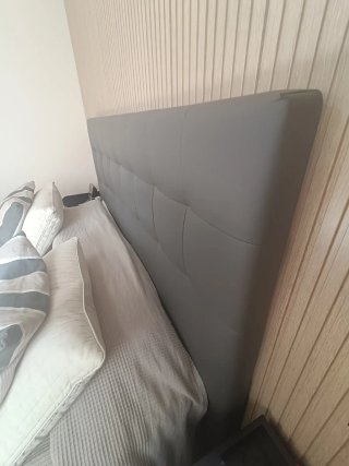 Cabecero IKEA BORGANN 160cm Polipiel Negro